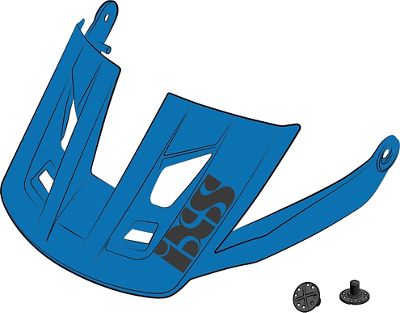 IXS Trigger AM Helmet Visor + Pins - Fluo Blue - M/L, Fluo Blue